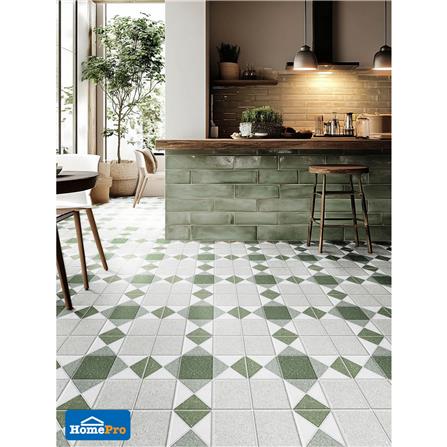 กระเบื้องพื้น 12x12 นิ้ว TARA ร็อคสแควร์ เขียว PM 1 ตร.ม._2