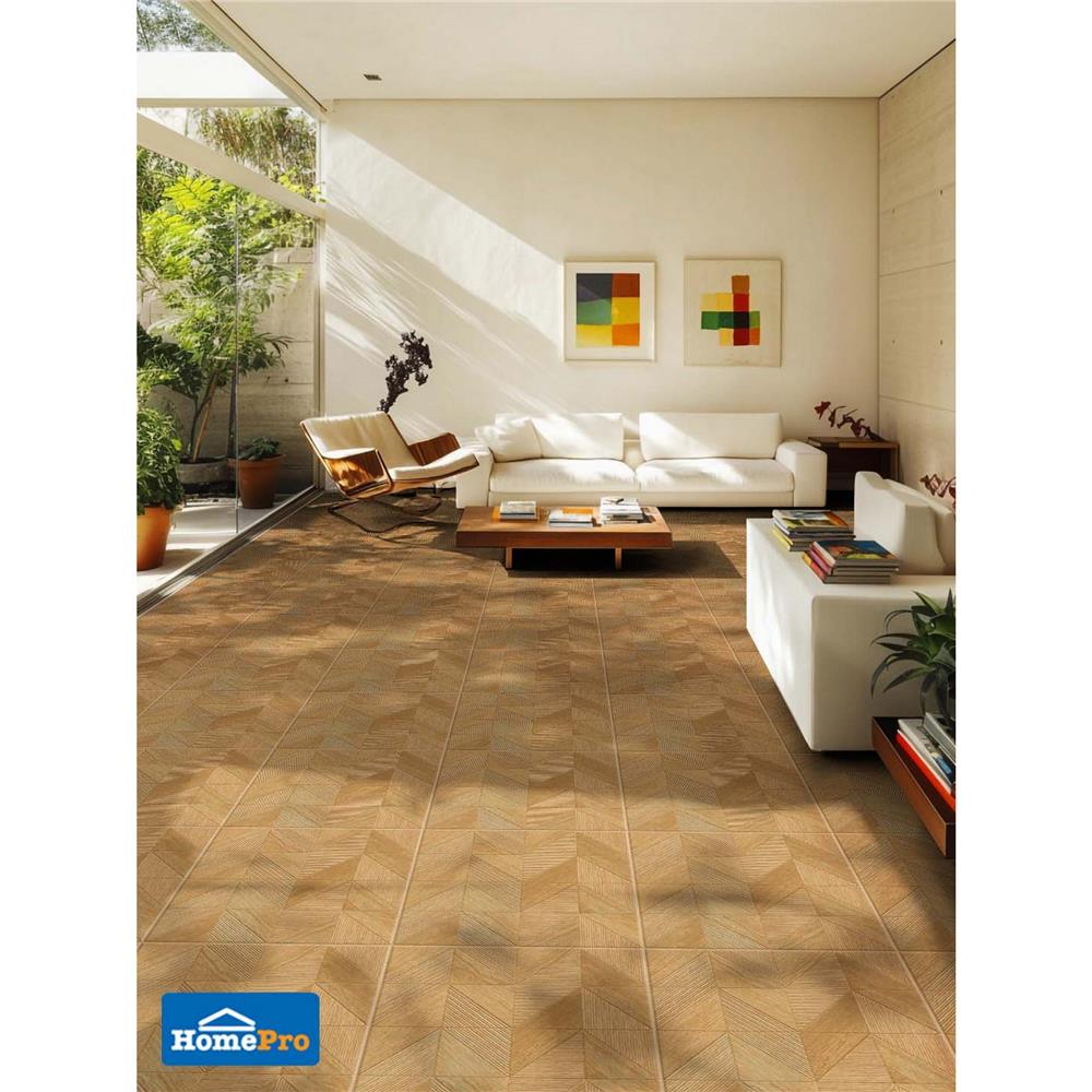 กระเบื้องพื้น 40x40 ซม. TARA เจคอบวู้ด น้ำตาล 0.96 ตร.ม.