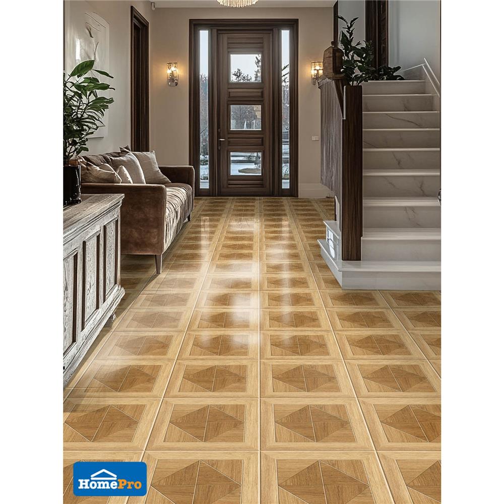 กระเบื้องพื้น 40x40 ซม. TARA เดวิดวู้ด น้ำตาล 0.96 ตร.ม.