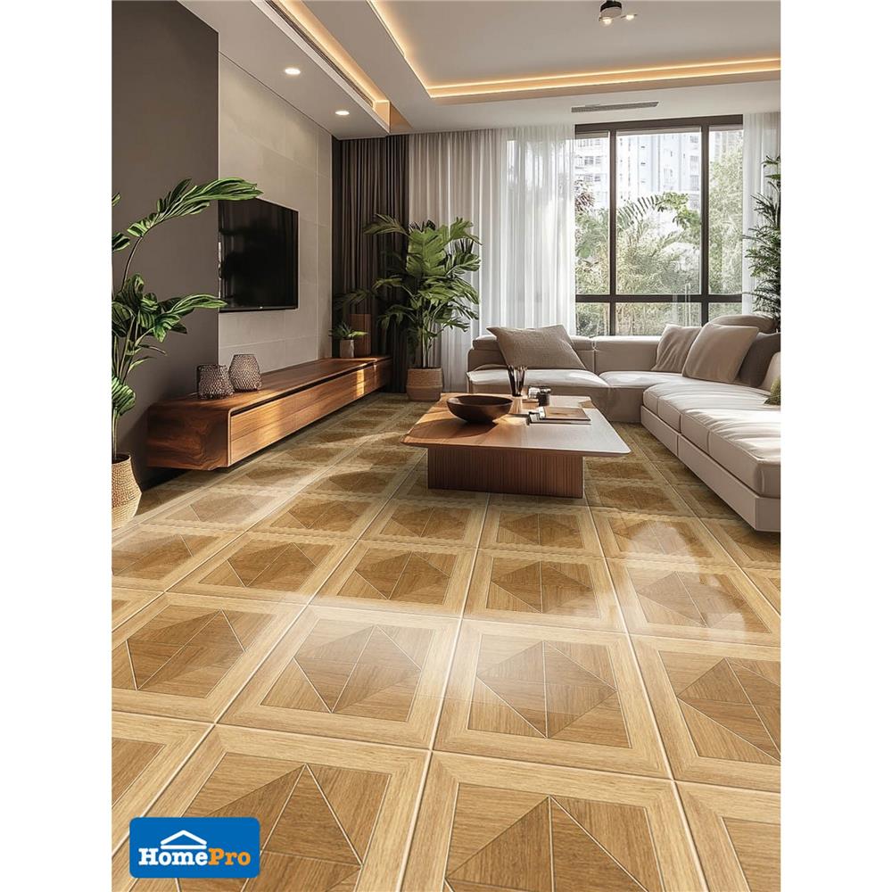 กระเบื้องพื้น 40x40 ซม. TARA เดวิดวู้ด น้ำตาล 0.96 ตร.ม.