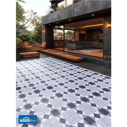 กระเบื้องพื้น 12x12 นิ้ว TARA ร็อคสแควร์ ฟ้า PM 1 ตร.ม._4