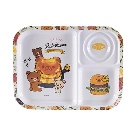 ถาดหลุมเมลามีน 10.5 นิ้ว SUPERWARE RILAKKUMA HAPPY FOOD_0