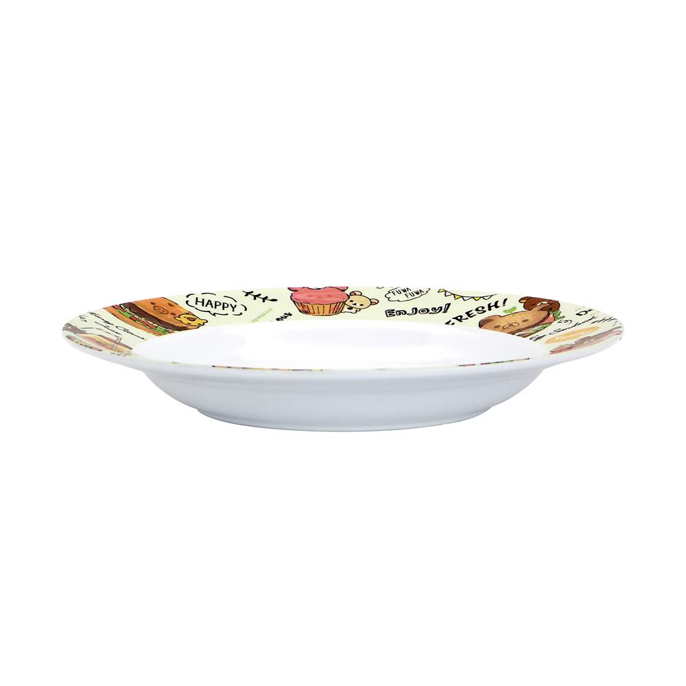 จานเมลามีนลึก 9 นิ้ว SUPERWARE RILAKKUMA HAPPY FOOD