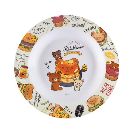 จานเมลามีนลึก 9 นิ้ว SUPERWARE RILAKKUMA HAPPY FOOD_1