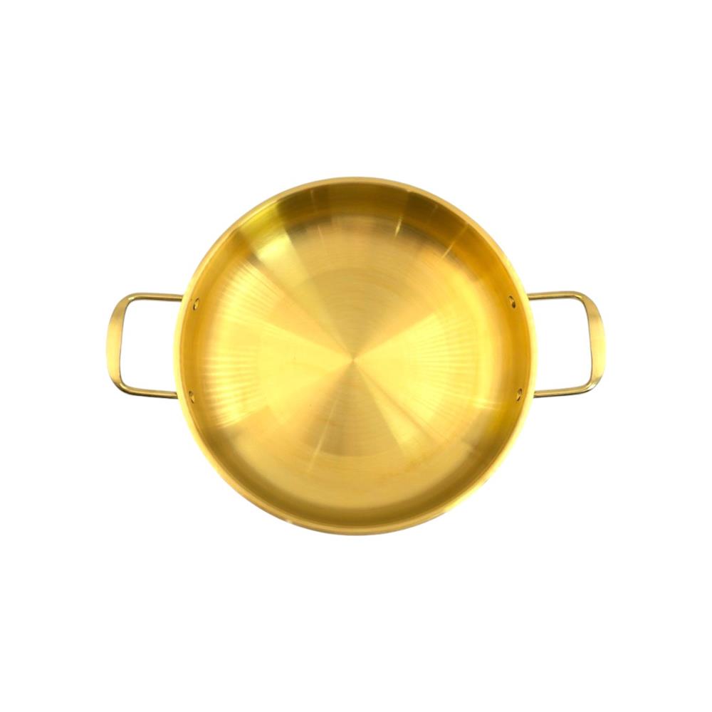 กระทะสเตนเลส 29 ซม. FOFO KOREA สีทอง