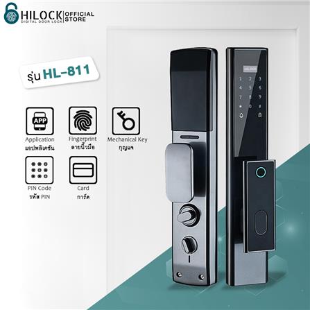 กลอนดิจิตอล HILOCK HL-811 สีดำ_4