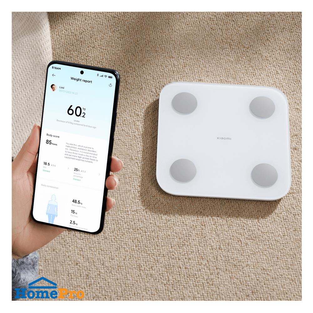 เครื่องชั่งน้ำหนัก XIAOMI BHR7793GL สีขาว