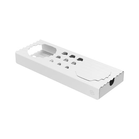 ชุดถาดใส่ของ SPACEMAKER METAL SHEET 5 ชิ้น สีขาว_0