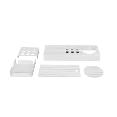 ชุดถาดใส่ของ SPACEMAKER METAL SHEET 5 ชิ้น สีขาว_1