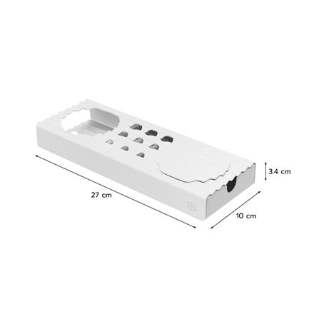 ชุดถาดใส่ของ SPACEMAKER METAL SHEET 5 ชิ้น สีขาว_5