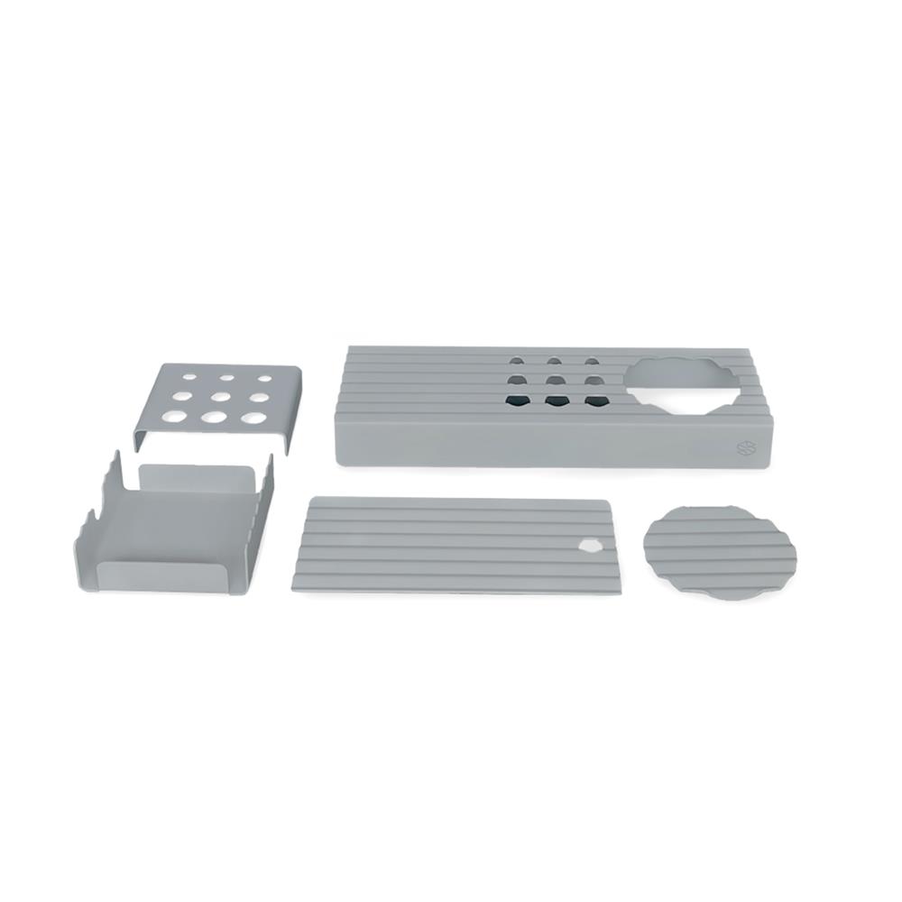 ชุดถาดใส่ของ SPACEMAKER METAL SHEET 5 ชิ้น สีเทา