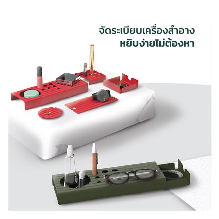 ชุดถาดใส่ของ SPACEMAKER METAL SHEET 5 ชิ้น สีเทา_4