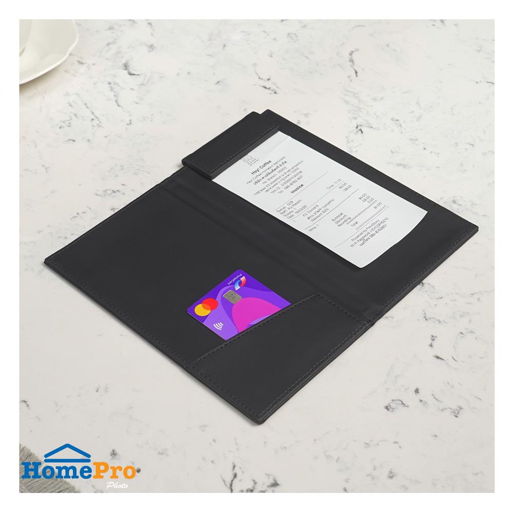 สมุดเช็คบิล PVC KECH BASIC สีดำ