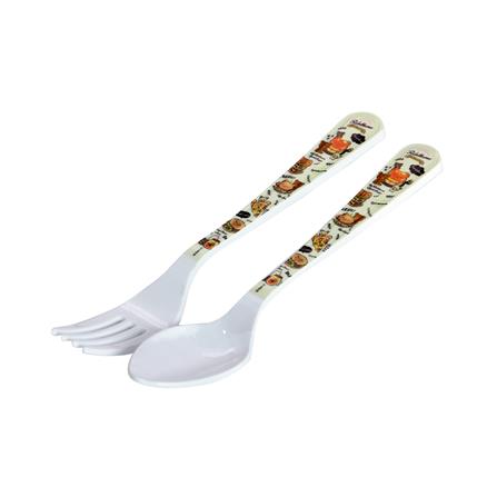 ชุดช้อนส้อมเมลามีน SUPERWARE RILAKKUMA HAPPY FOOD_2