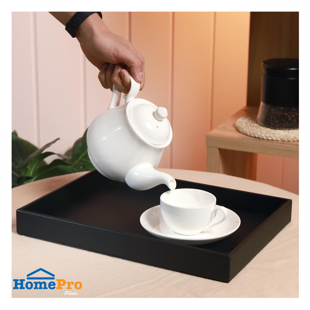 ถาด PVC KECH BASIC 35X25X3.5 ซม. สีดำ