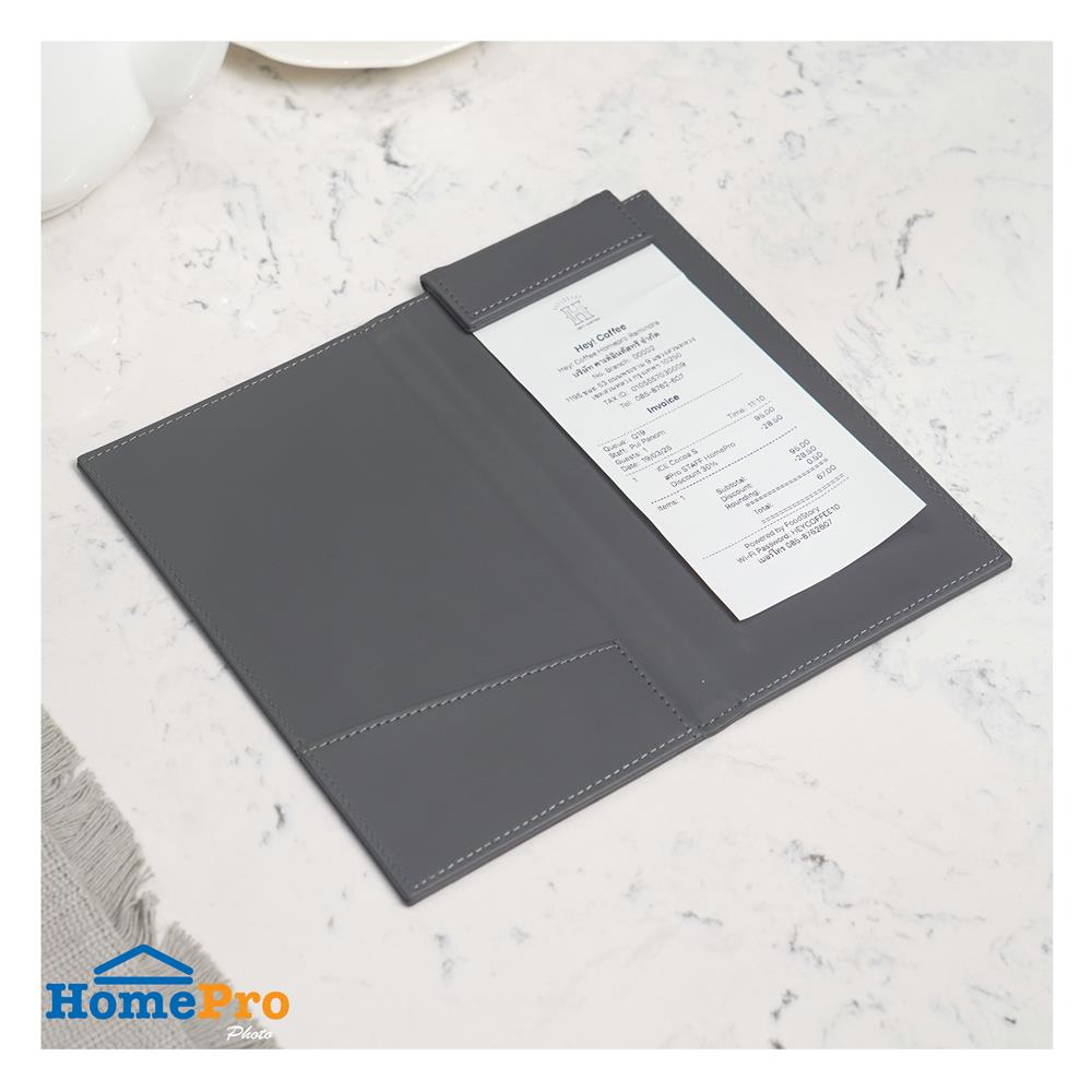 สมุดเช็คบิล PVC KECH BASIC สีเทา