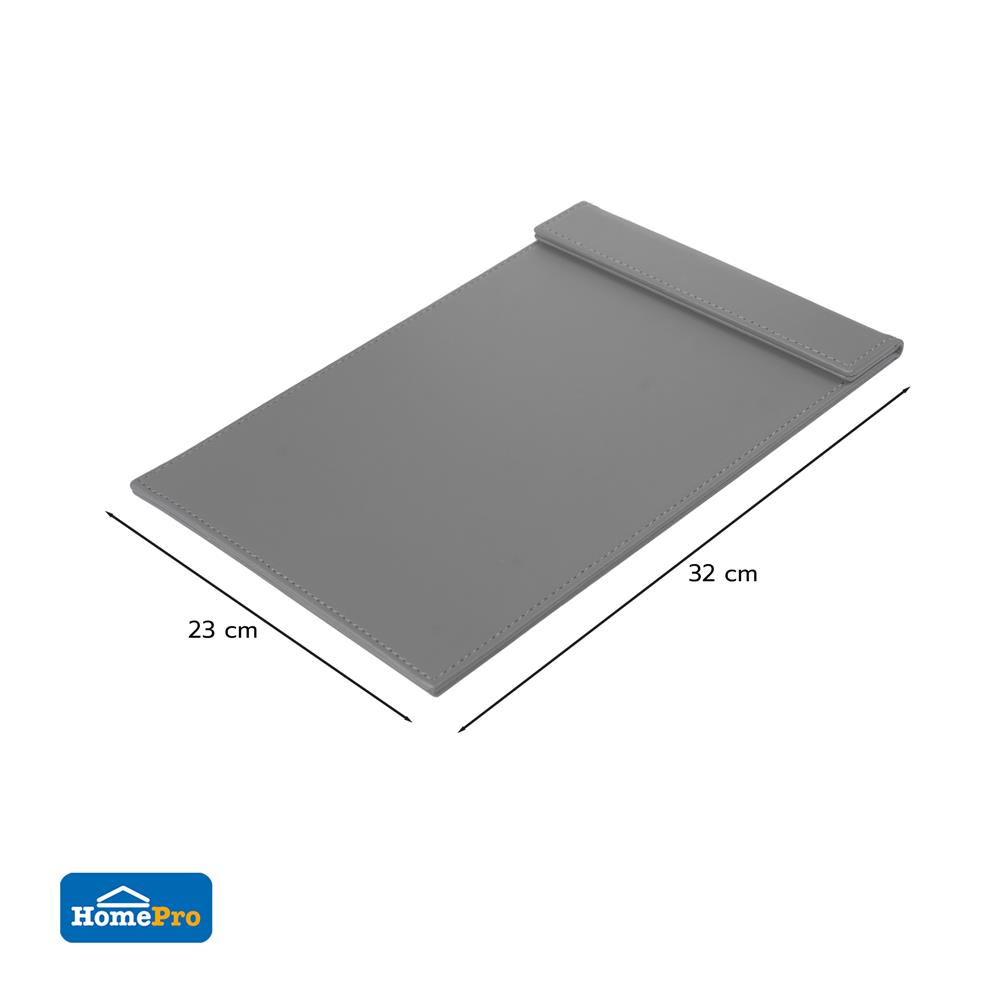 แผ่นรองเขียน A4 PVC KECH BASIC สีเทา