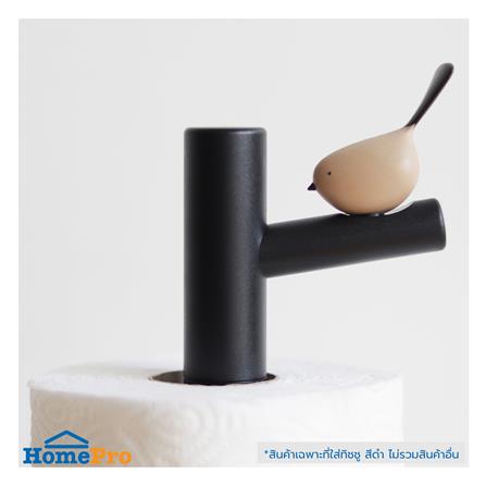 ที่ใส่ทิชชู่ม้วน MINIMAL SCULPT BIRD สีดำ_4
