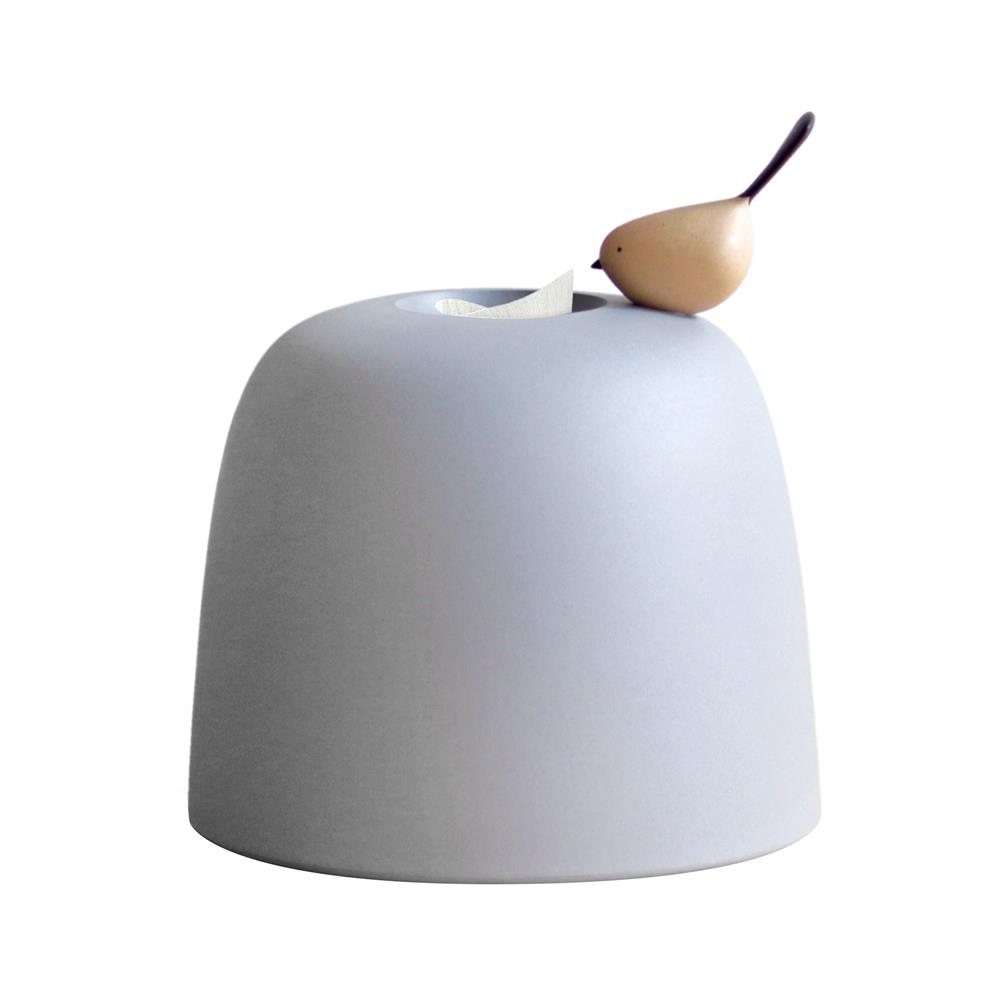 กล่องทิชชู่ม้วน MINIMAL SCULPT BIRD สีเทา