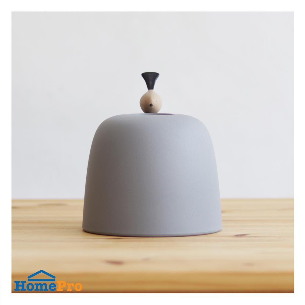 กล่องทิชชู่ม้วน MINIMAL SCULPT BIRD สีเทา