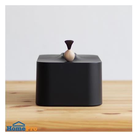 กล่องทิชชู่แผ่น MINIMAL SCULPT BIRD สีดำ_2