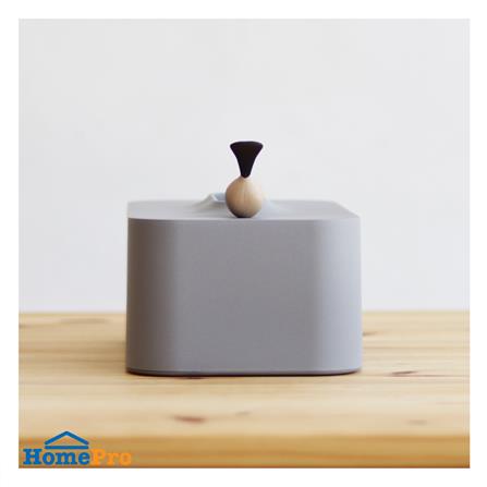 กล่องทิชชู่แผ่น MINIMAL SCULPT BIRD สีเทา_2