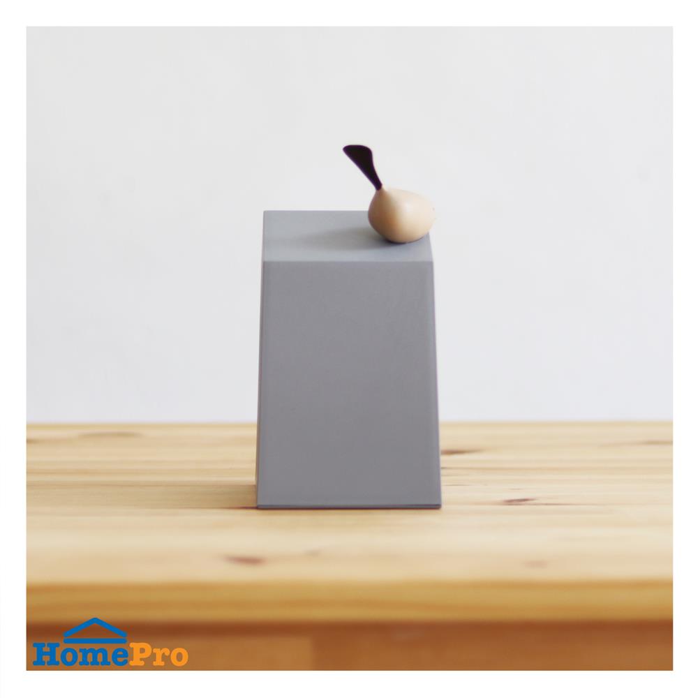 กล่องทิชชู่ป๊อปอัพ MINIMAL SCULPT BIRD สีเทา