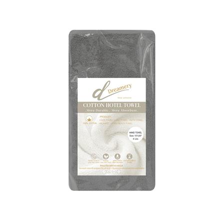 ผ้าขนหนู DREAMERY ขนคู่ 4LBS 15X30 นิ้ว สีเทา (แพ็ก 2 ชิ้น)_2