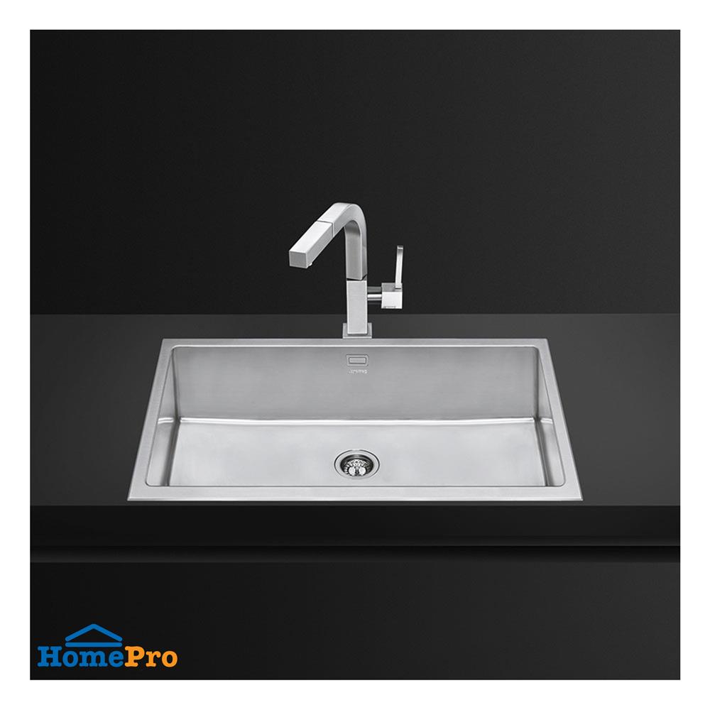 ซิงค์ฝัง 1 หลุม SMEG VQR71 เงิน