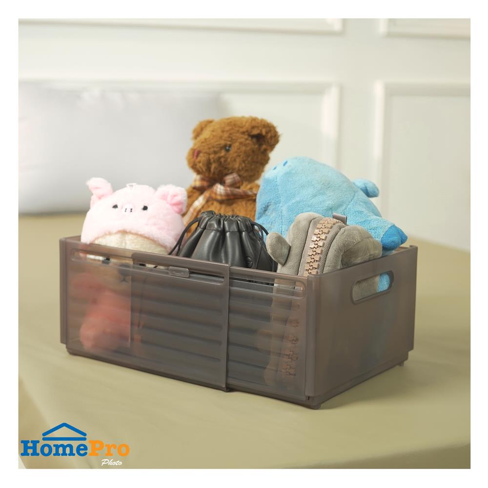 กล่องอเนกประสงค์ PLIM SLIDE SIZE XL สีชาใส