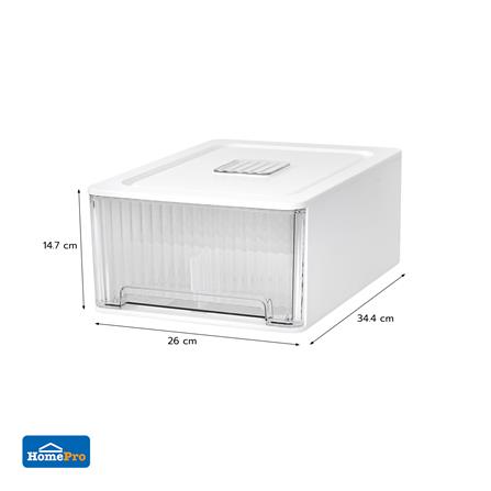 กล่องลิ้นชักจัดเก็บกางเกงชั้นใน PLIM IRENE SIZE L 12 ช่อง สีขาว_8