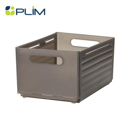 กล่องอเนกประสงค์ PLIM SLIDE SIZE L สีชาใส_1