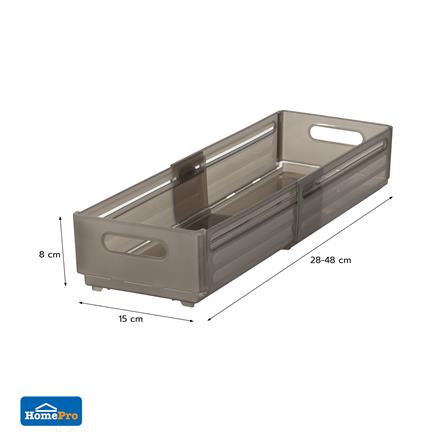 กล่องอเนกประสงค์ PLIM SLIDE SIZE M สีชาใส_8