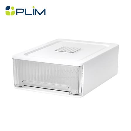 กล่องลิ้นชักจัดเก็บเสื้อชั้นใน PLIM IRENE SIZE M สีขาว_0