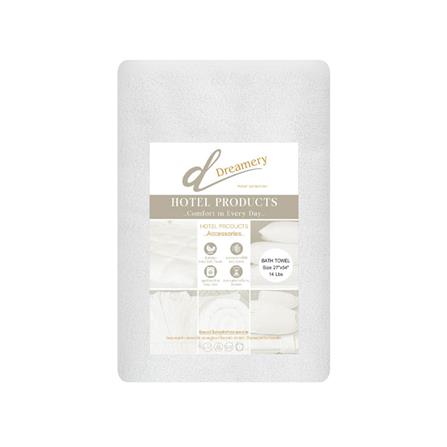 ผ้าขนหนู DREAMERY CT ขนคู่ 14LBS 27X54 นิ้ว สีขาว (แพ็ก 2 ชิ้น)_1