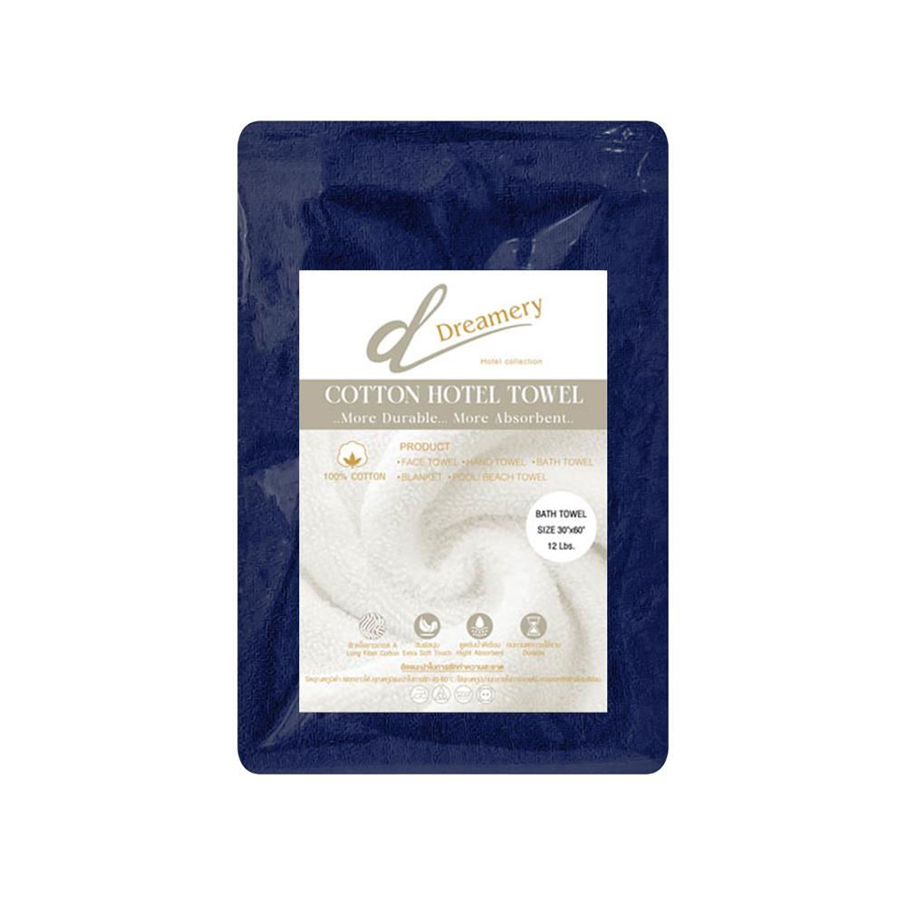 ผ้าขนหนู DREAMERY CT ขนคู่ 12LBS 27X54 นิ้ว สี NAVY (แพ็ก 2 ชิ้น)