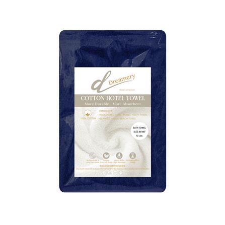 ผ้าขนหนู DREAMERY CT ขนคู่ 12LBS 27X54 นิ้ว สี NAVY (แพ็ก 2 ชิ้น)_1