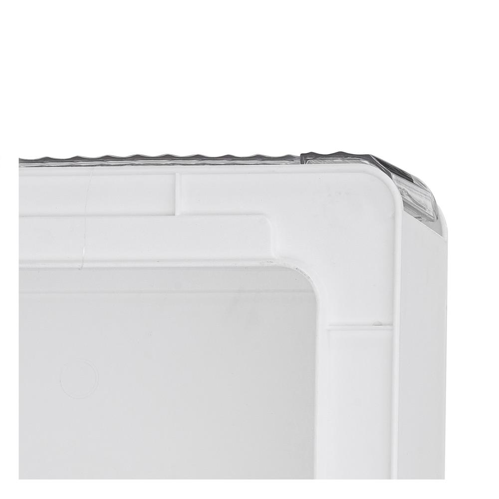 กล่องลิ้นชักจัดเก็บถุงเท้า PLIM IRENE SIZE M 18 ช่อง สีขาว