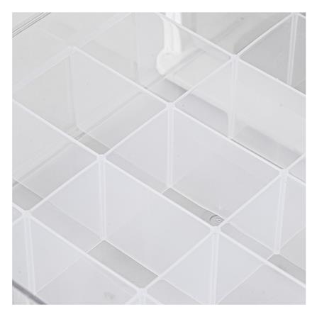 กล่องลิ้นชักจัดเก็บถุงเท้า PLIM IRENE SIZE M 18 ช่อง สีขาว_4