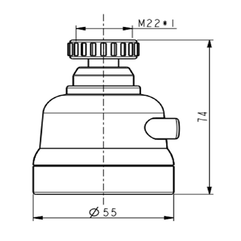 หัวต่อก๊อกน้ำ MOYA ABS-019