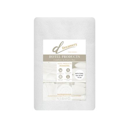 ผ้าขนหนู DREAMERY CT ขนคู่ 18LBS 30X60 นิ้ว สีขาว (แพ็ก 2 ชิ้น)_1