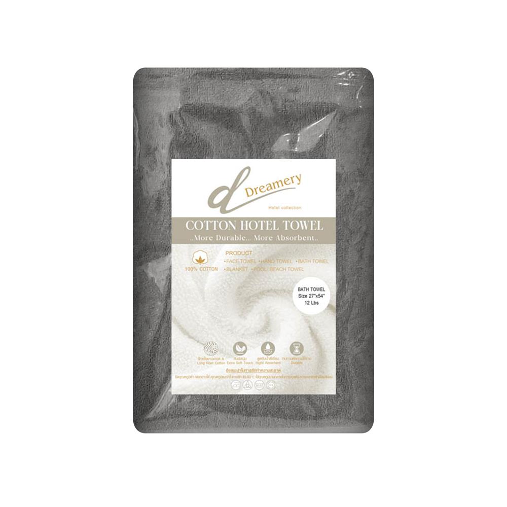ผ้าขนหนู DREAMERY CT ขนคู่ 12LBS 27X54 นิ้ว สีเทา (แพ็ก 2 ชิ้น)