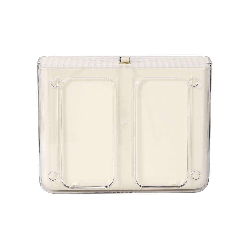 กล่องลิ้นชักจัดเก็บถุงเท้า PLIM SALLY 24 ช่อง สีเบจ