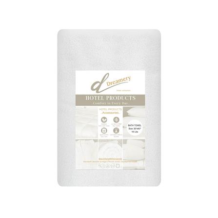 ผ้าขนหนู DREAMERY CT ขนคู่ 20LBS 30X60 นิ้ว สีขาว (แพ็ก 2 ชิ้น)_1