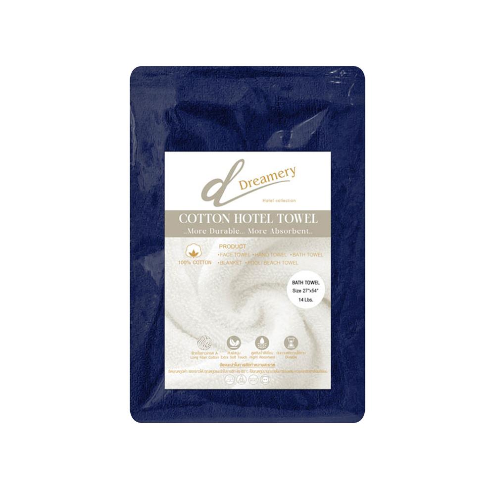 ผ้าขนหนู DREAMERY CT ขนคู่ 14LBS 27X54 นิ้ว สี NAVY (แพ็ก 2 ชิ้น)