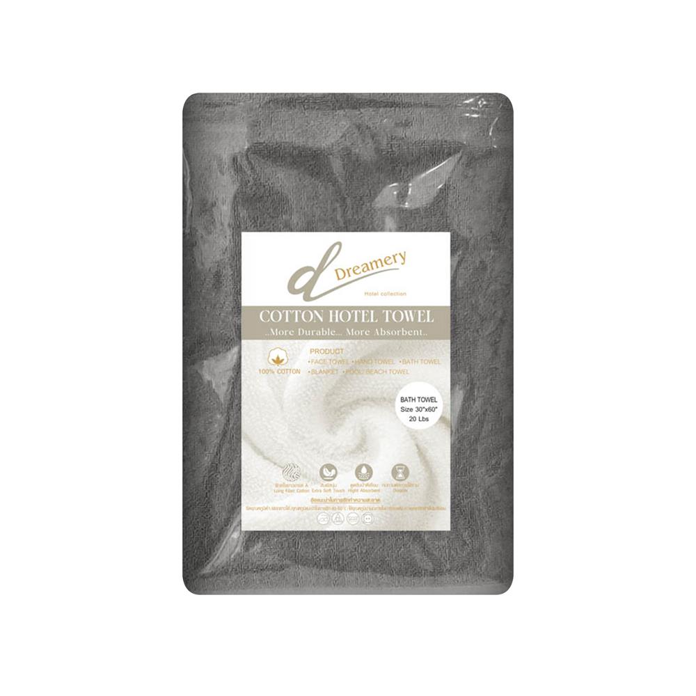 ผ้าขนหนู DREAMERY CT ขนคู่ 20LBS 30X60 นิ้ว สีเทา (แพ็ก 2 ชิ้น)