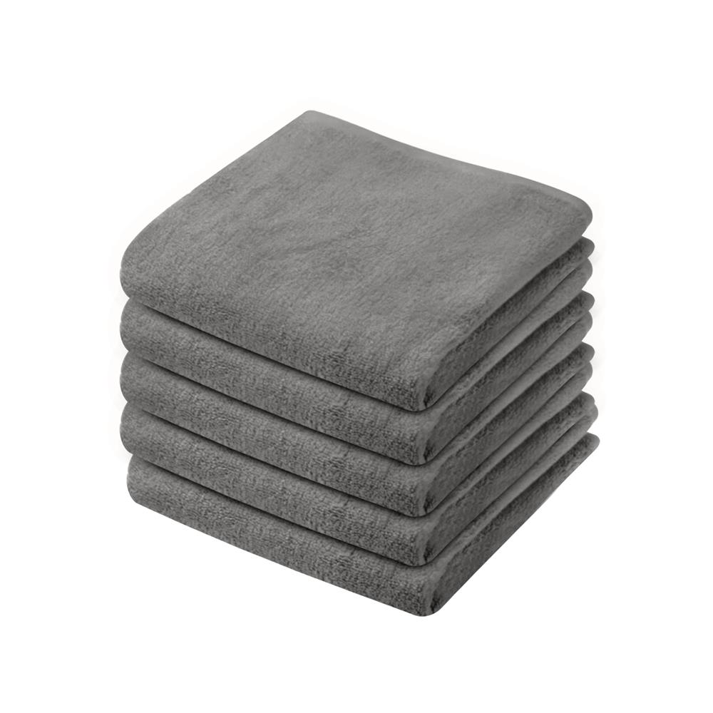 ผ้าขนหนู DREAMERY ขนคู่ GR 1.5LB 12X12 นิ้ว สีเทา (แพ็ก 5 ชิ้น)