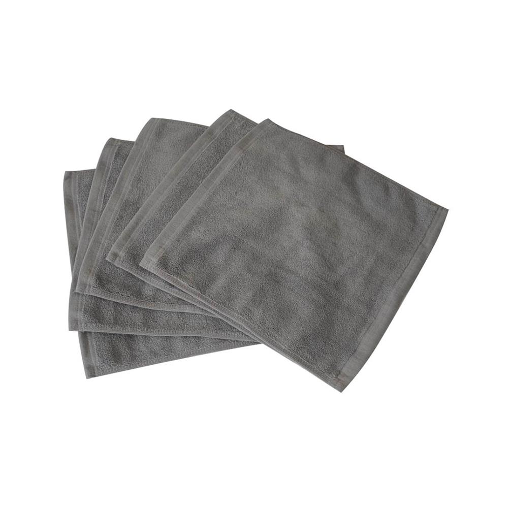 ผ้าขนหนู DREAMERY ขนคู่ GR 1.5LB 12X12 นิ้ว สีเทา (แพ็ก 5 ชิ้น)