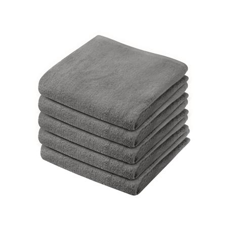 ผ้าขนหนู DREAMERY ขนคู่ GR 1.5LB 12X12 นิ้ว สีเทา (แพ็ก 5 ชิ้น)_0