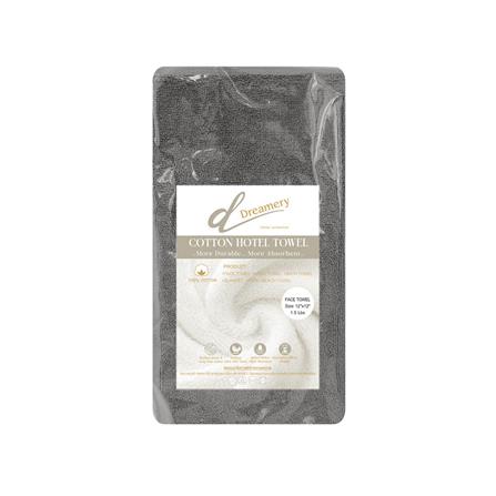 ผ้าขนหนู DREAMERY ขนคู่ GR 1.5LB 12X12 นิ้ว สีเทา (แพ็ก 5 ชิ้น)_2